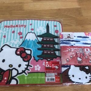 Hello Kitty Mt Fuji Towel set